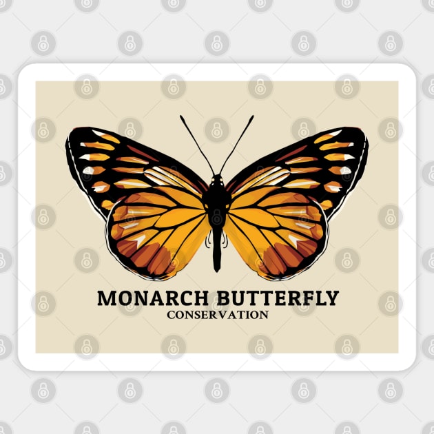Monarch Butterfly Magnet by KewaleeTee